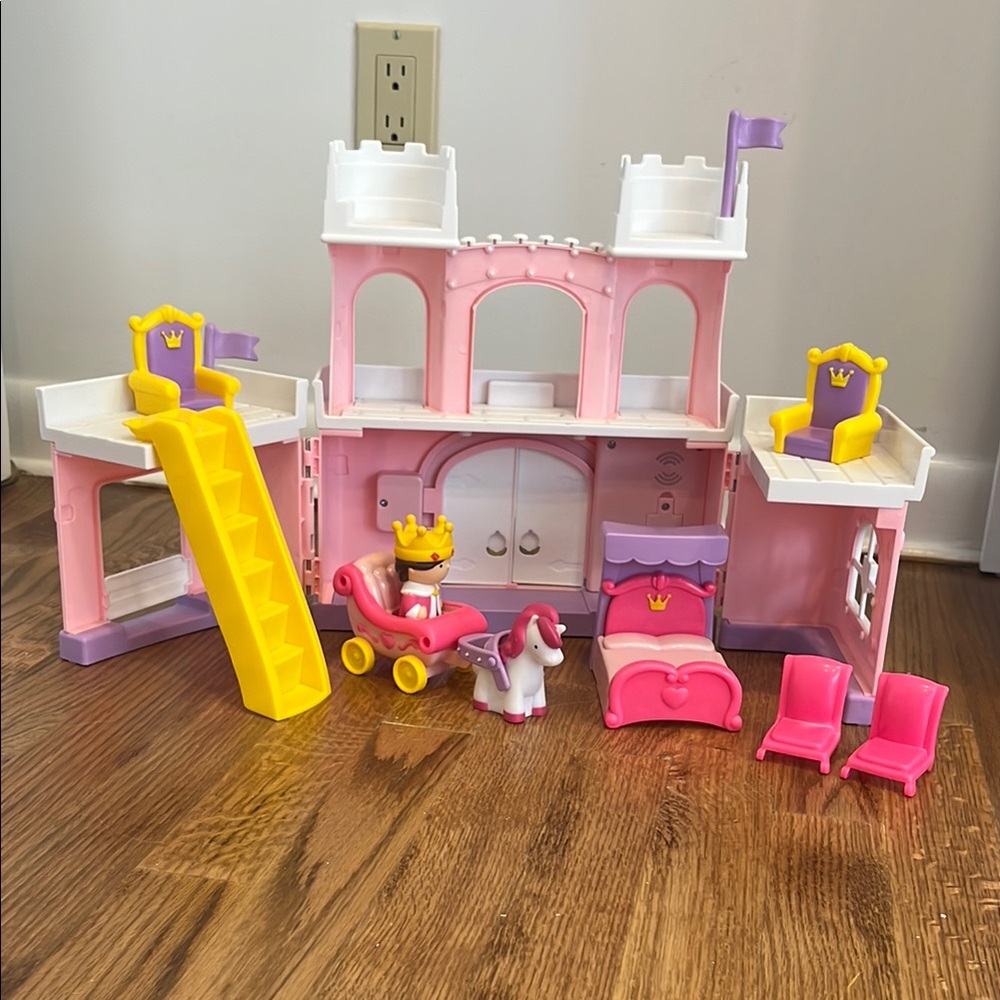 Pink and Yellow Castle Playset